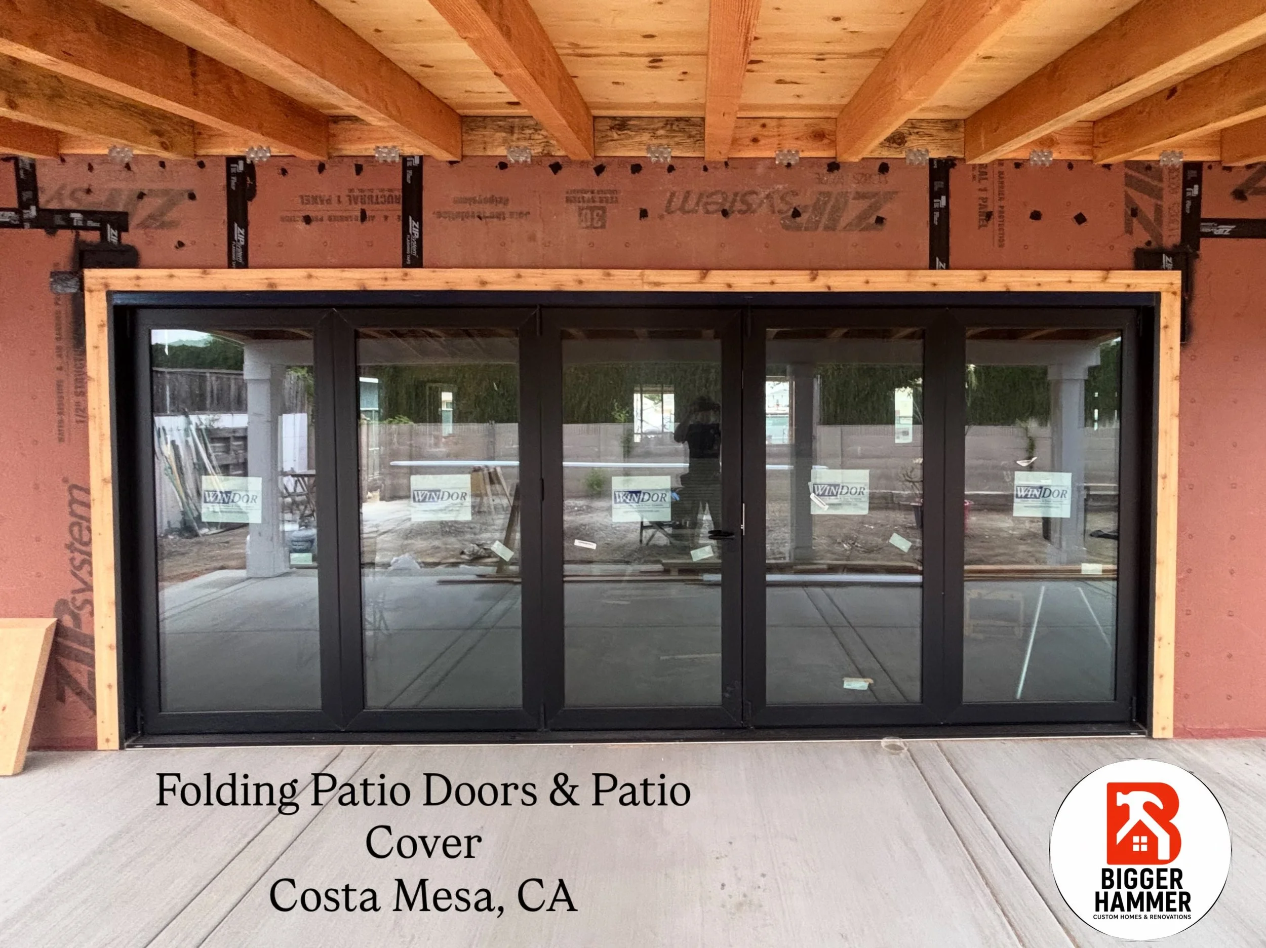 Here&rsquo;s an update on a home we&rsquo;re renovating in Costa Mesa, CA. Bi-fold doors are installed, patio poured and cover is built. Follow along as we are almost done with this home! 🏠 

#patio #carpentry #foldingdoors #orangecountyconstruction