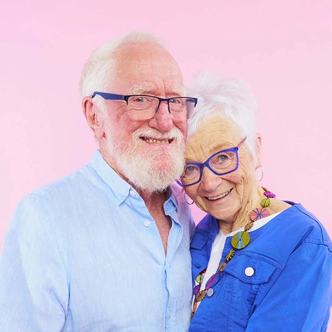 Creative direction for CareAbout, developing a vibrant photography style featuring real senior Australians to replace traditional aged care stock imagery and celebrate active, independent living.