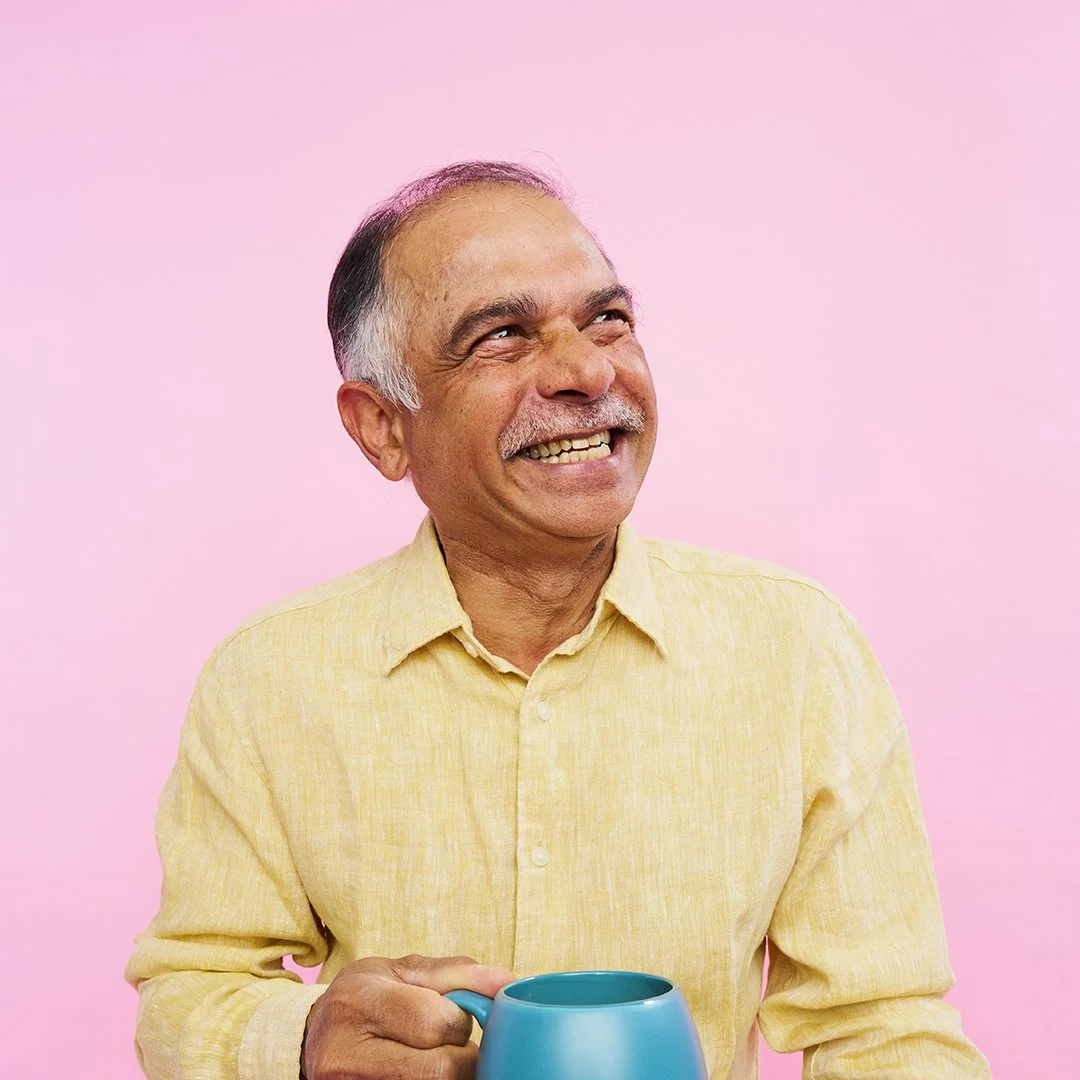 Creative direction for CareAbout, developing a vibrant photography style featuring real senior Australians to replace traditional aged care stock imagery and celebrate active, independent living.