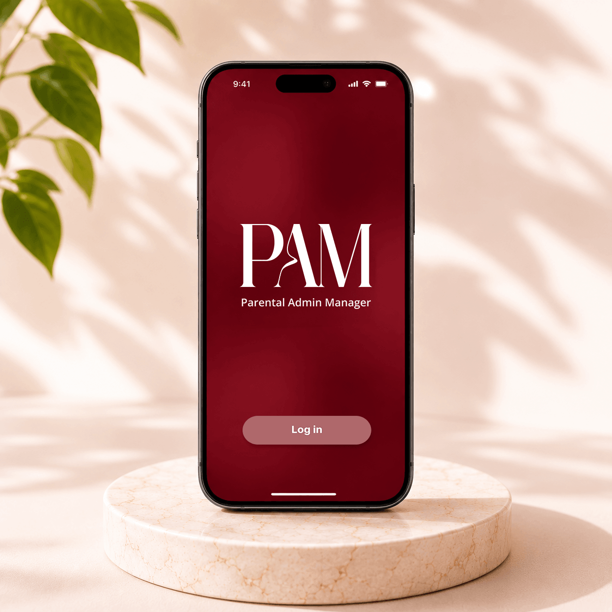 User interface design for the PAM parenting app, featuring intuitive mobile screens, family organisation tools and a clean, accessible user experience.