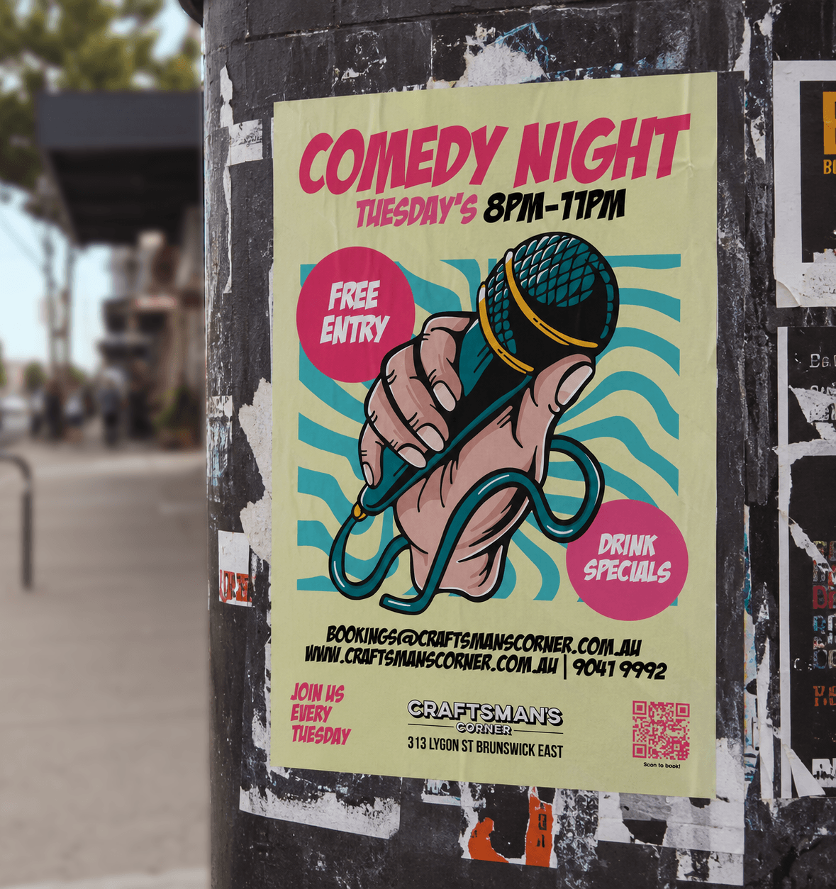 Craftsman's Corner Comedy Event