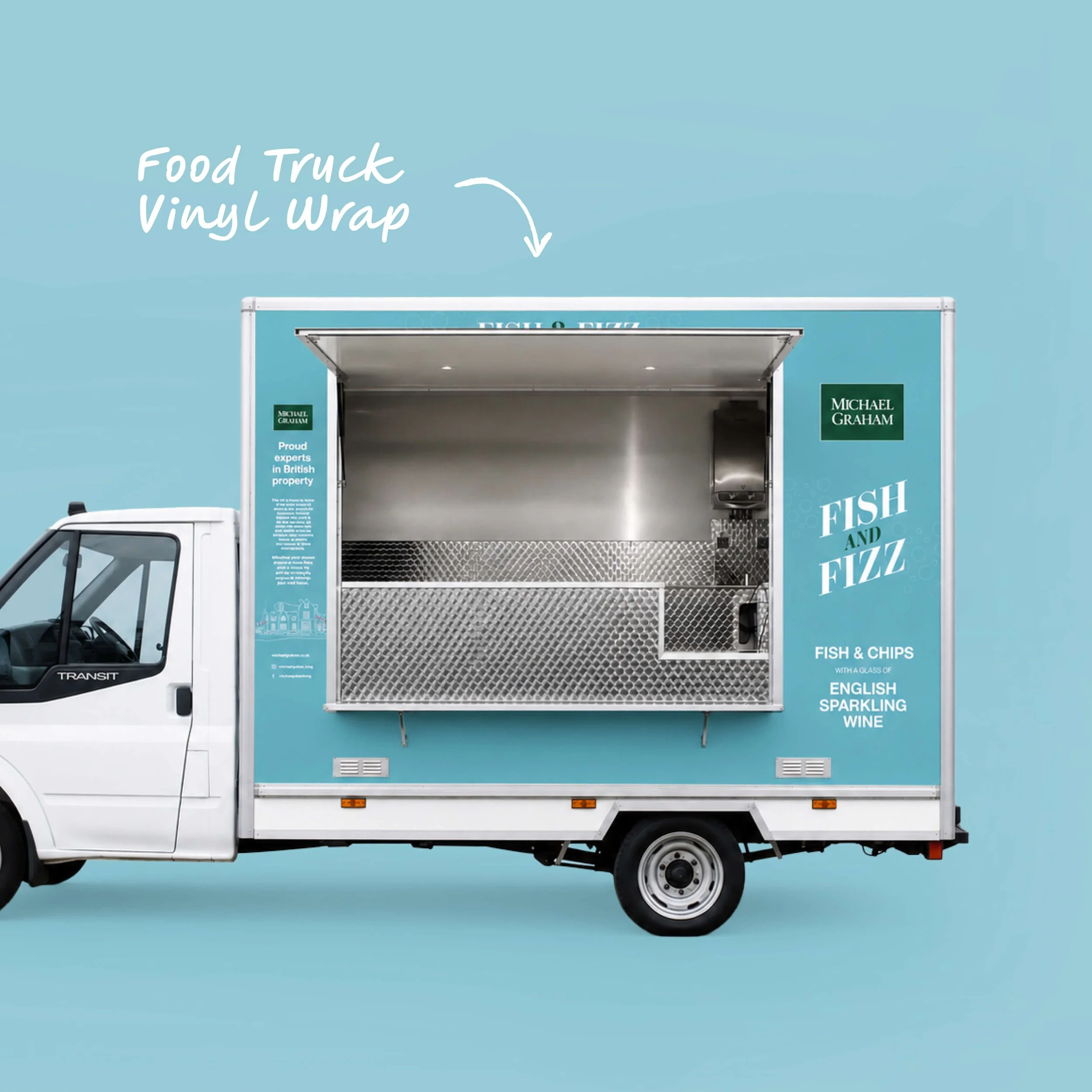 Promotional print and branded merchandise including event flyers, food packaging and custom hessian tote bags to extend the brand experience beyond the stand.
