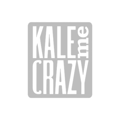 A sign with the words 'KALLE MY CRAZY' arranged vertically with a gray background and black text.