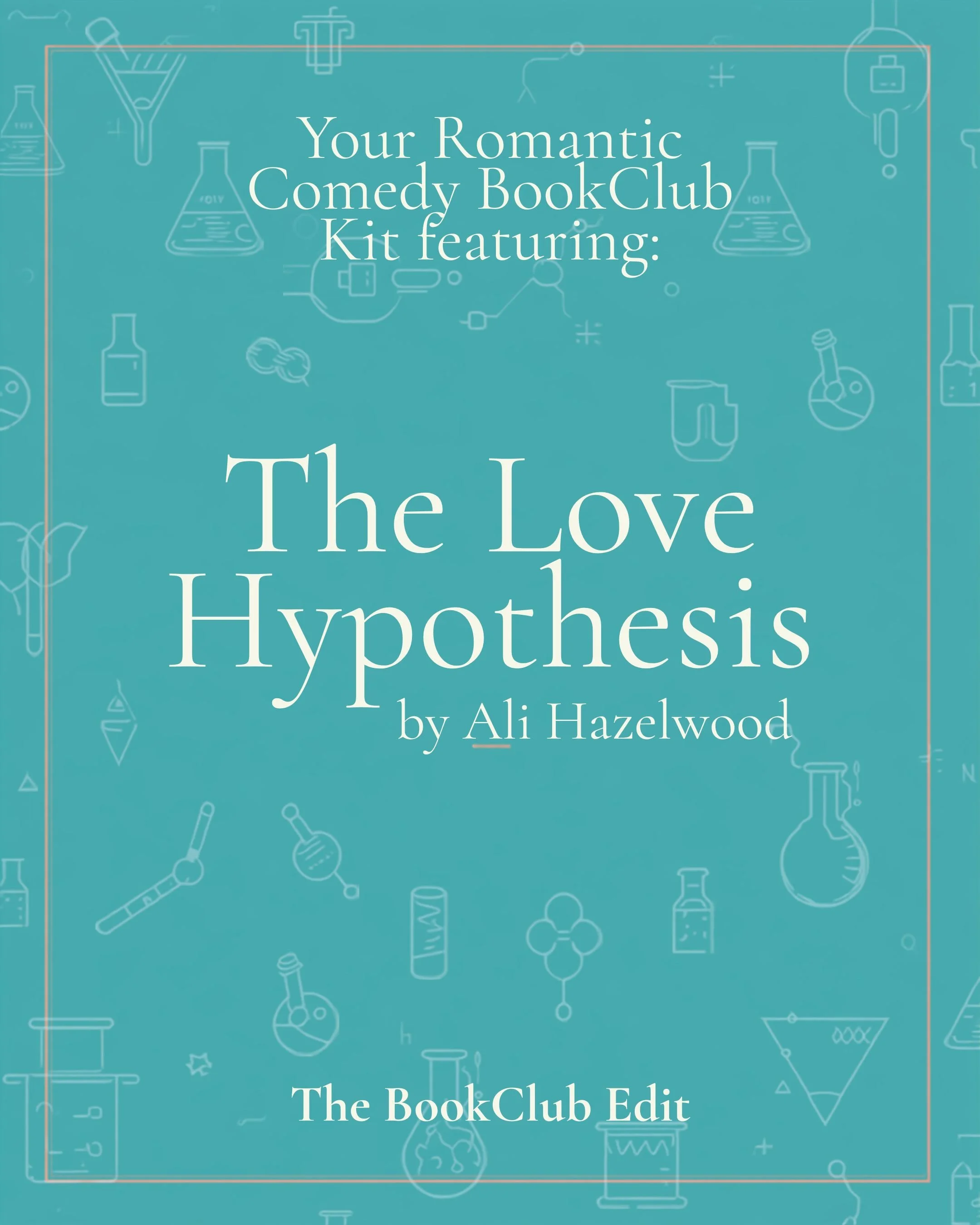 Teal, blush, and cream — academia romance at its most charming. For the book club that loves a slow burn, an oblivious hero, and way too much time in a coffee shop. The Reaction cocktail and a menu of cozy bites make this one an easy favorite.