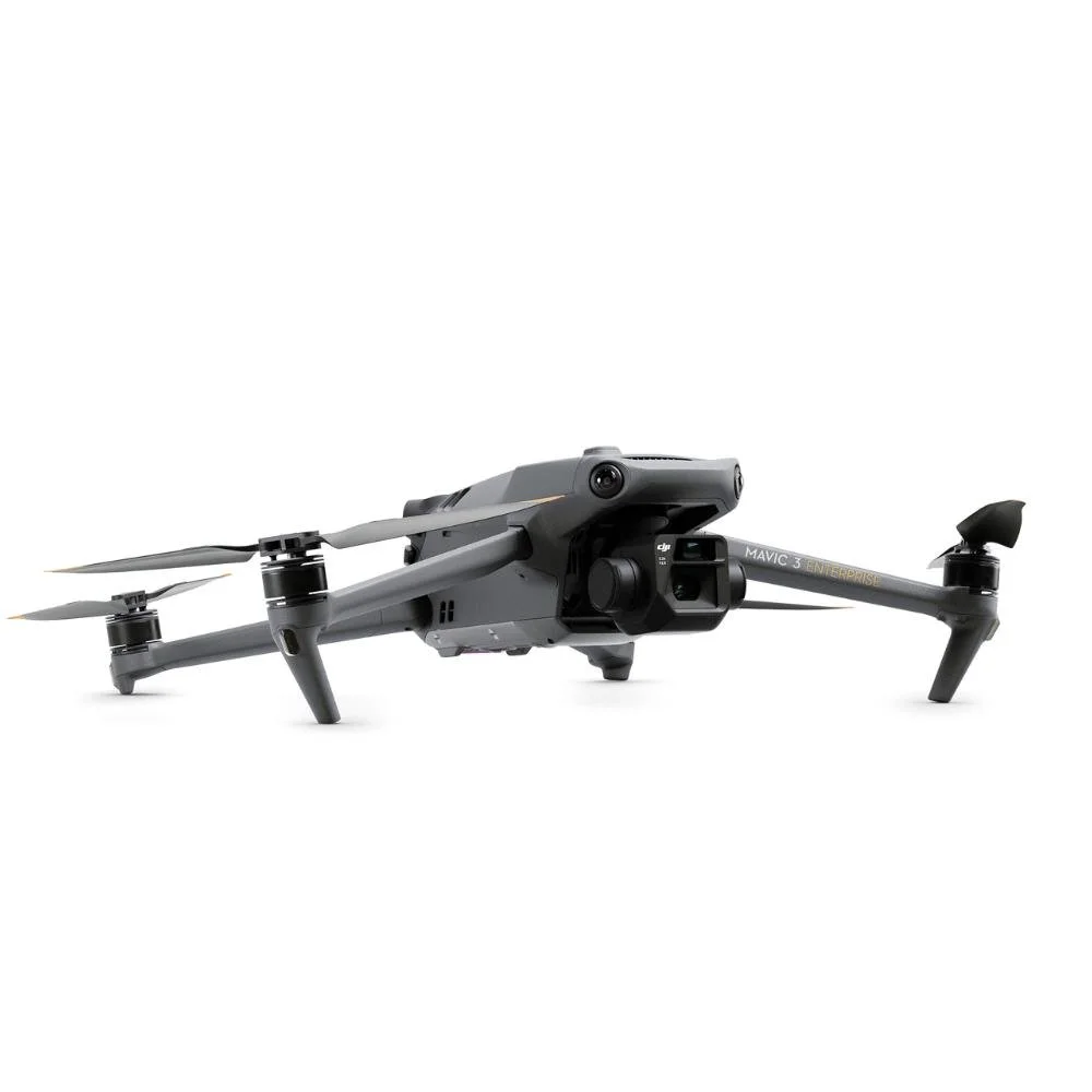 A DJI Mavic 3 Enterprise drone with camera and four propellers on a white background.