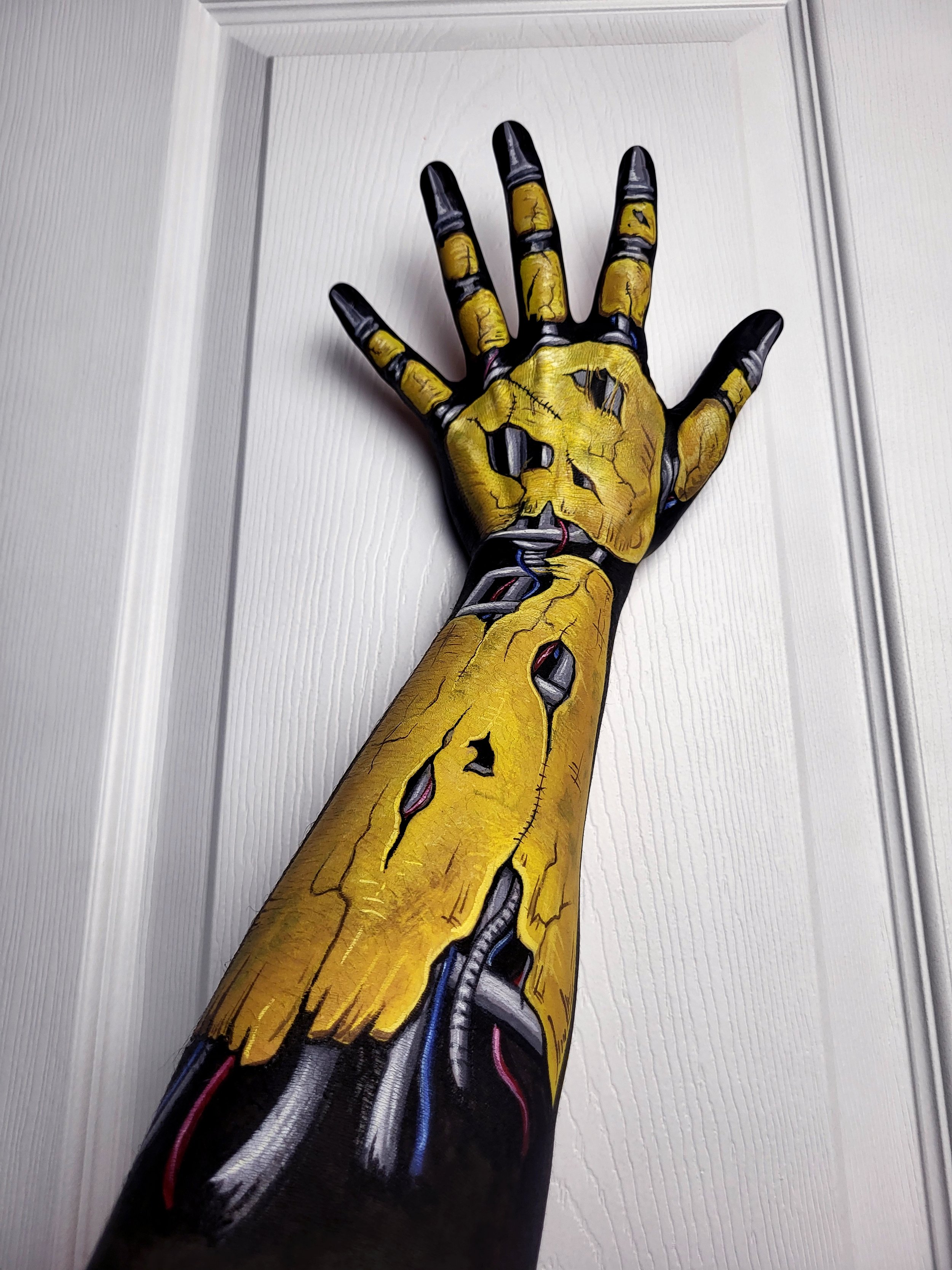 robot animatronic arm makeup illusion five nights at freddy's witte artistry kim witty witty kitty face painting