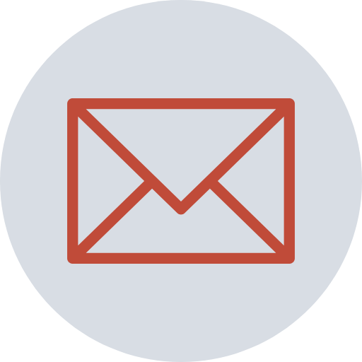 Icon of a closed envelope, representing email or messaging.