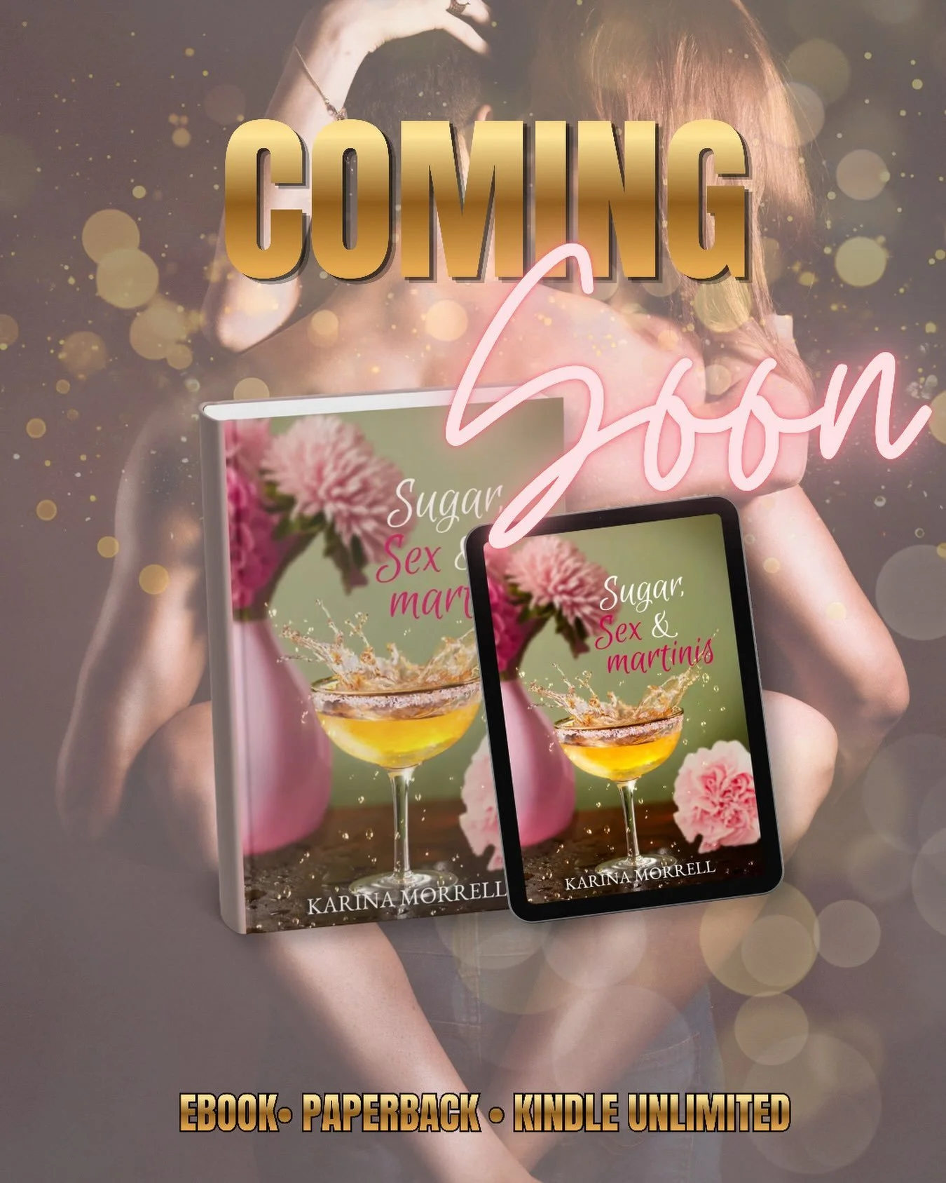 Why you need to read Sugar, Sex &amp; Martinis! 
Do you love:

✔️books with spice 🔥
✔️fast-paced
✔️suspense 
✔️emotionally charged 
✔️happy endings 
✔️morally gray characters 

If you answered yes, then you&rsquo;ll love this book! Releasing soon! K