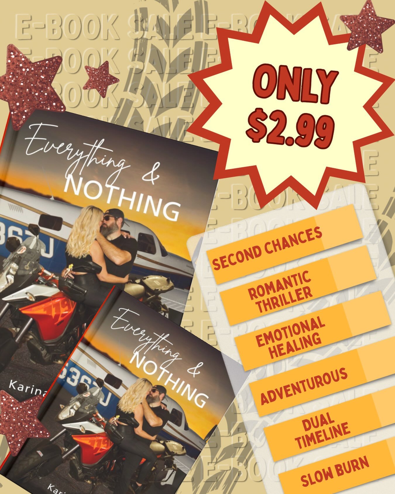 ** SALE** Book one of the Everything trilogy is on sale-Ebook version! Limited time so grab your copy today! Link in my bio. 🥳 #darkromancereads #emotionalreads #suspensethriller #happyending❤️