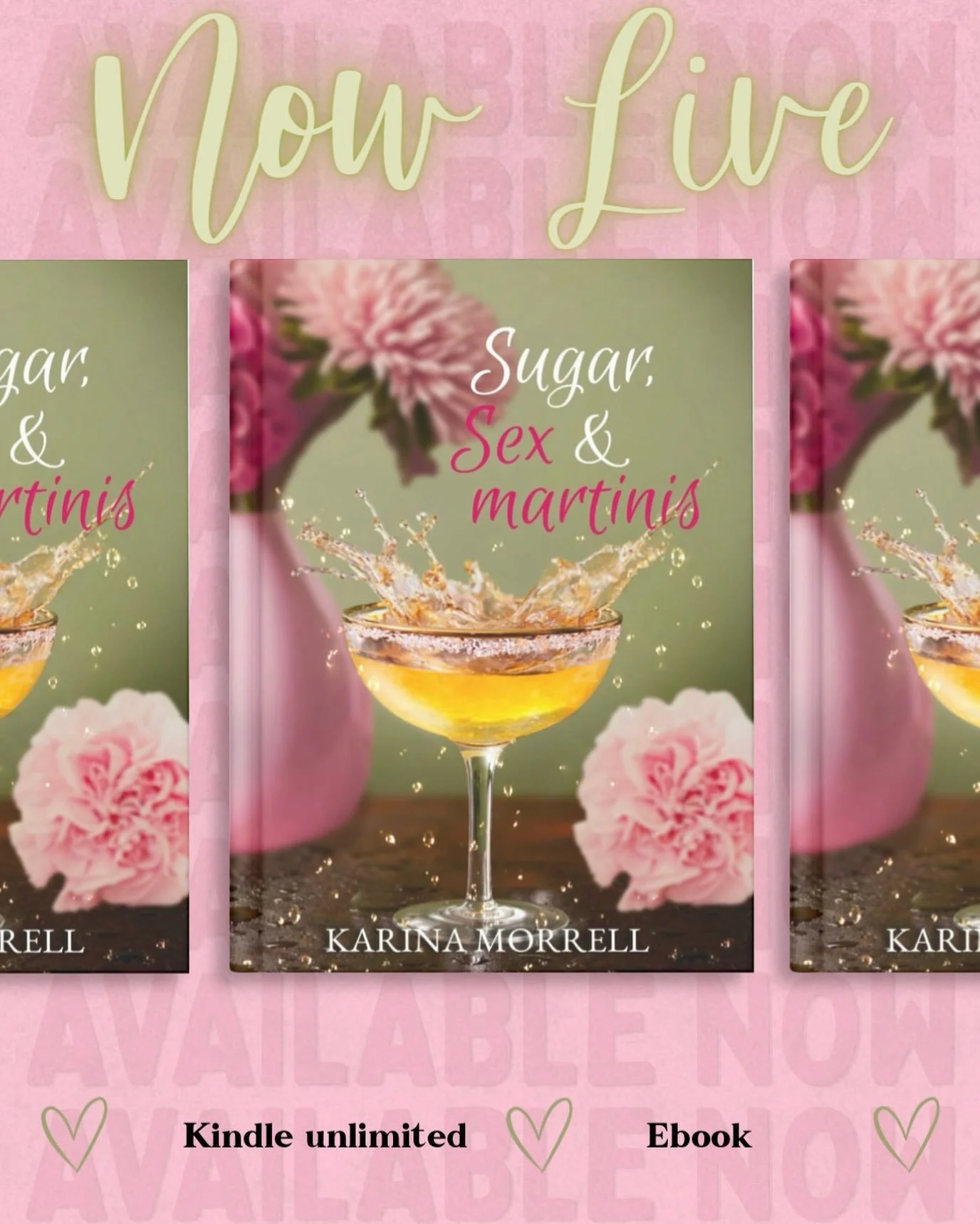 ** RELEASE DAY ** 🥳
Sugar, Sex &amp; Martinis is live on Kindle Unlimited and Ebook! Paperback releasing next week!
Why you need this book:
Do you love a romantic thriller? 
A dual story-line?
Forbidden romance?
Fantasy suspense?
Then this book is f