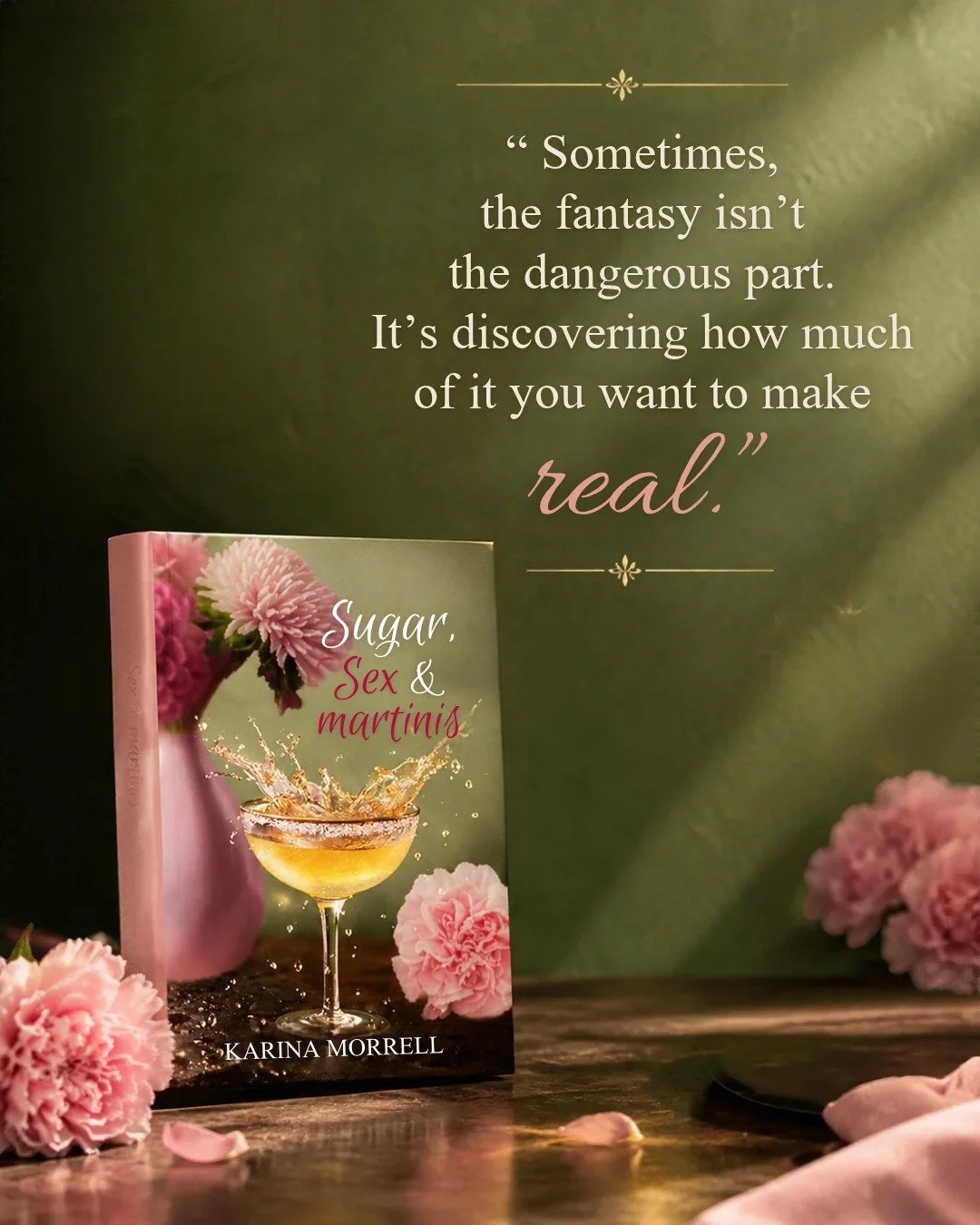 She wrote the perfect fictional man&hellip; then he walked into her real life. 👀🍸

Fantasy or fate? 💋 Discover *Sugar, Sex &amp; Martinis* by Karina Morrell!

https://www.amazon.in/Karina-Morrell-ebook/dp/B0H8R9S6BM?language=en_IN

#SugarSexAndMar