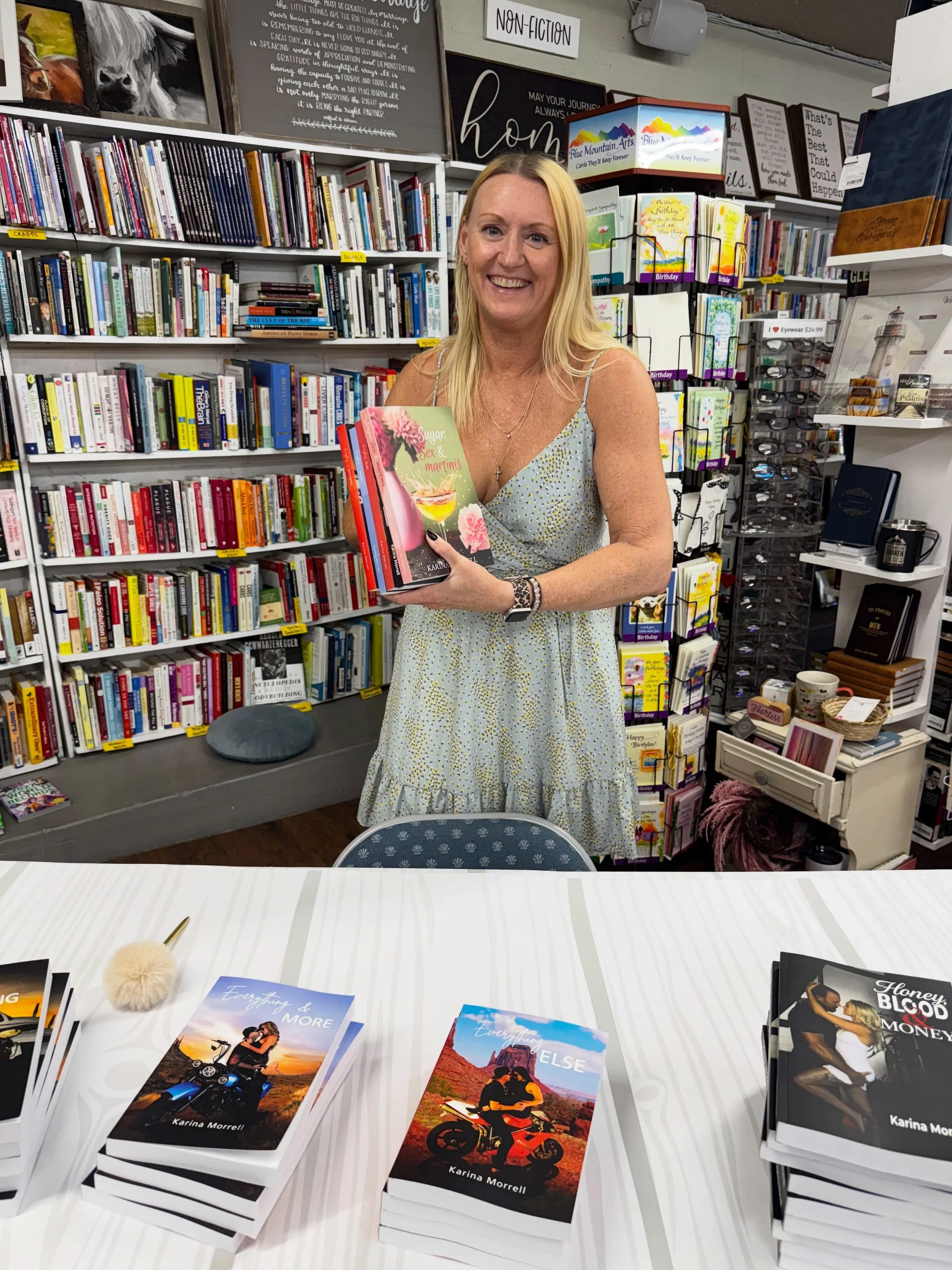 My book signing today was so incredible!! Huge thank you to everyone who took time out of their day to come see me, buy a book, support a local business and an indie author!! Epic day!! #booksigningevent