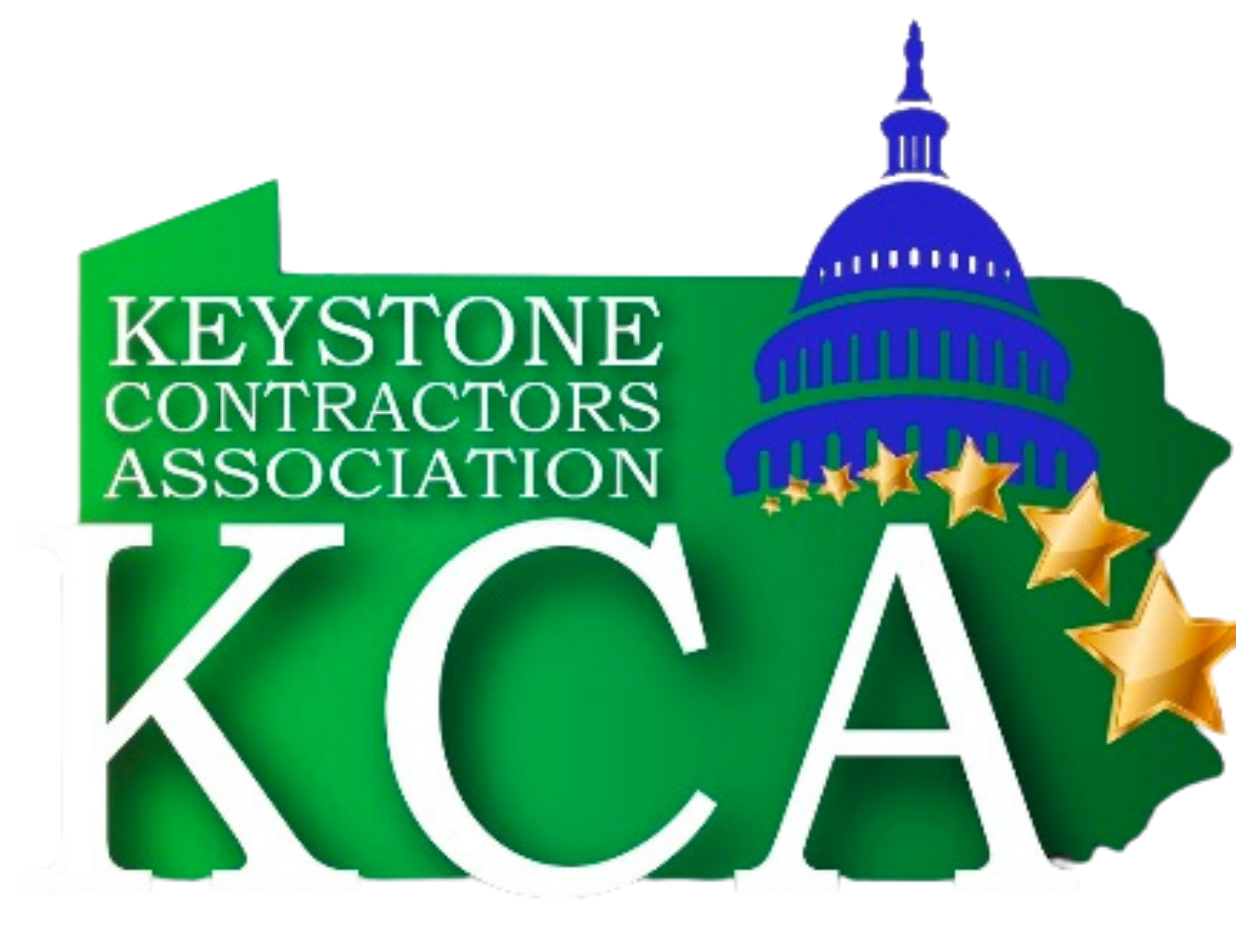 Logo of Keystone Contractors Association with the Capitol building and stars.
