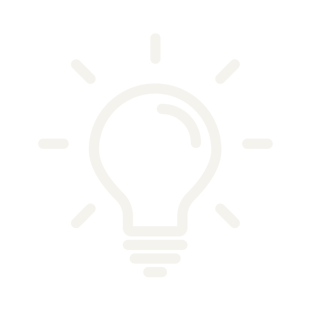 Icon of a glowing light bulb representing an idea or innovation.