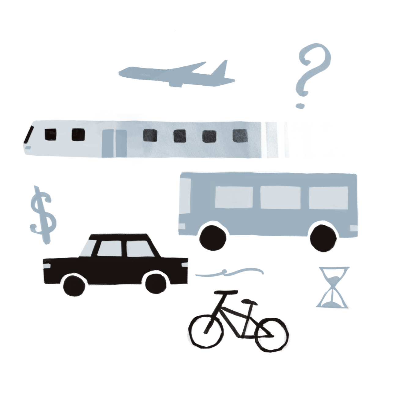 Teens on Public Transportation graphic for The Aragon Outlook.