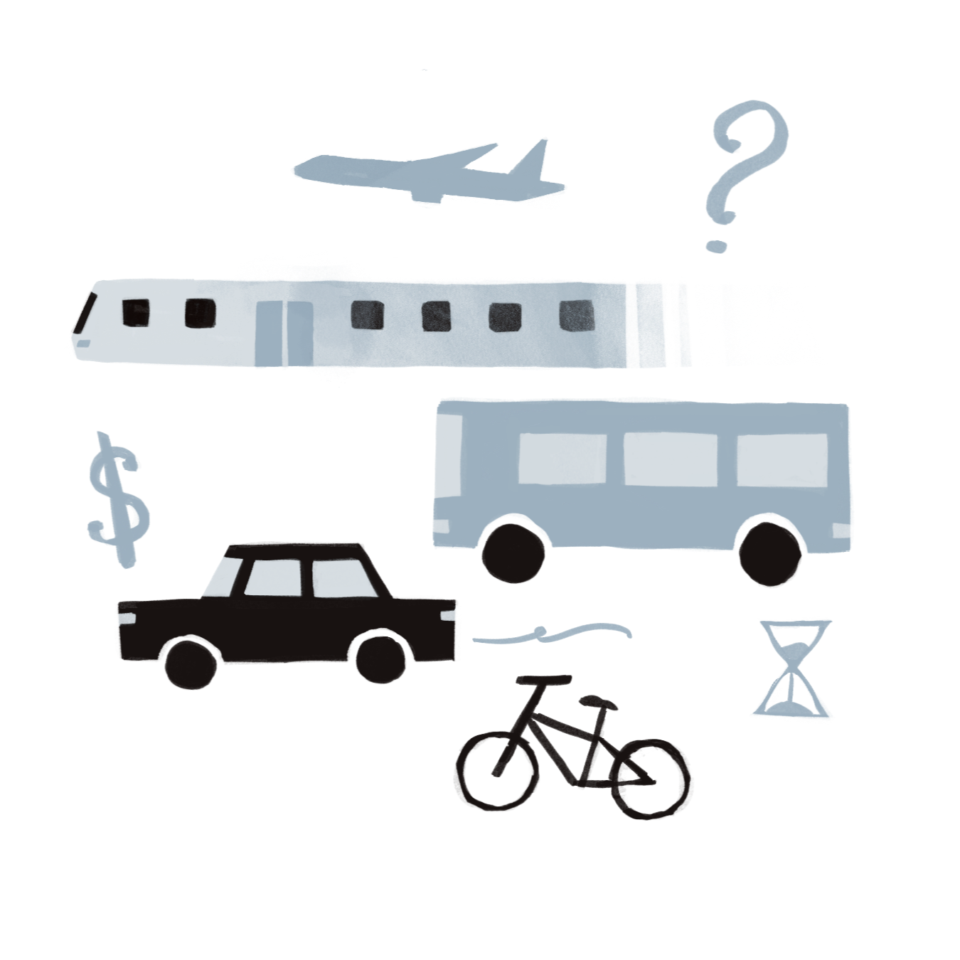 Teens on Public Transportation graphic for The Aragon Outlook.