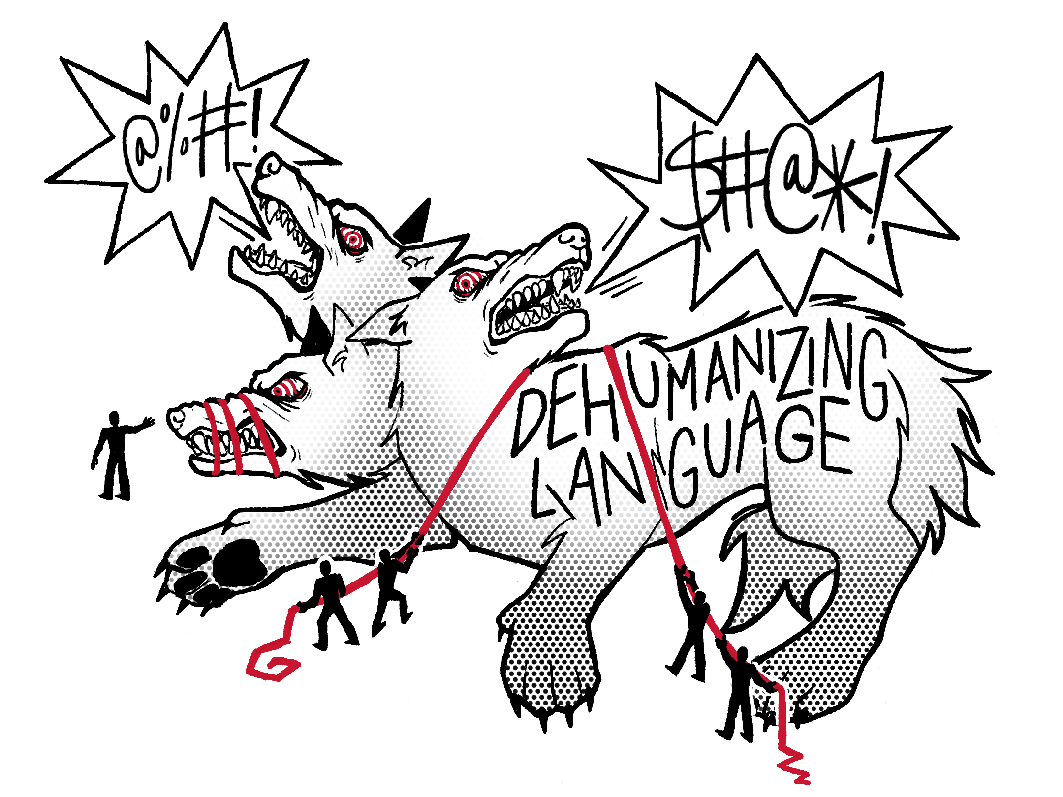 Fighting Dehumanizing Language graphic for The Aragon Outlook.