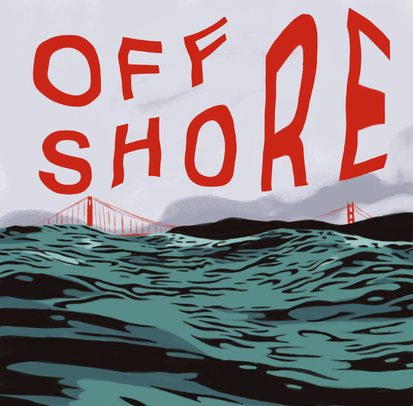 Logo for Off Shore Surf Boards.