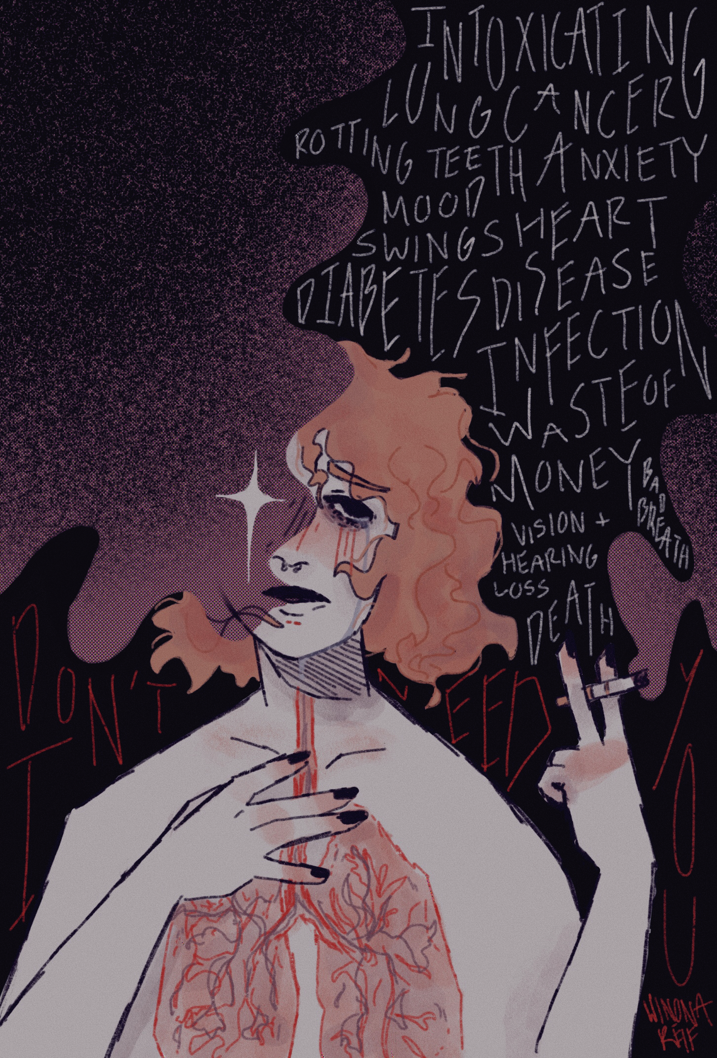 2022 winner of an anti-tobacco/vaping PSA poster contest.