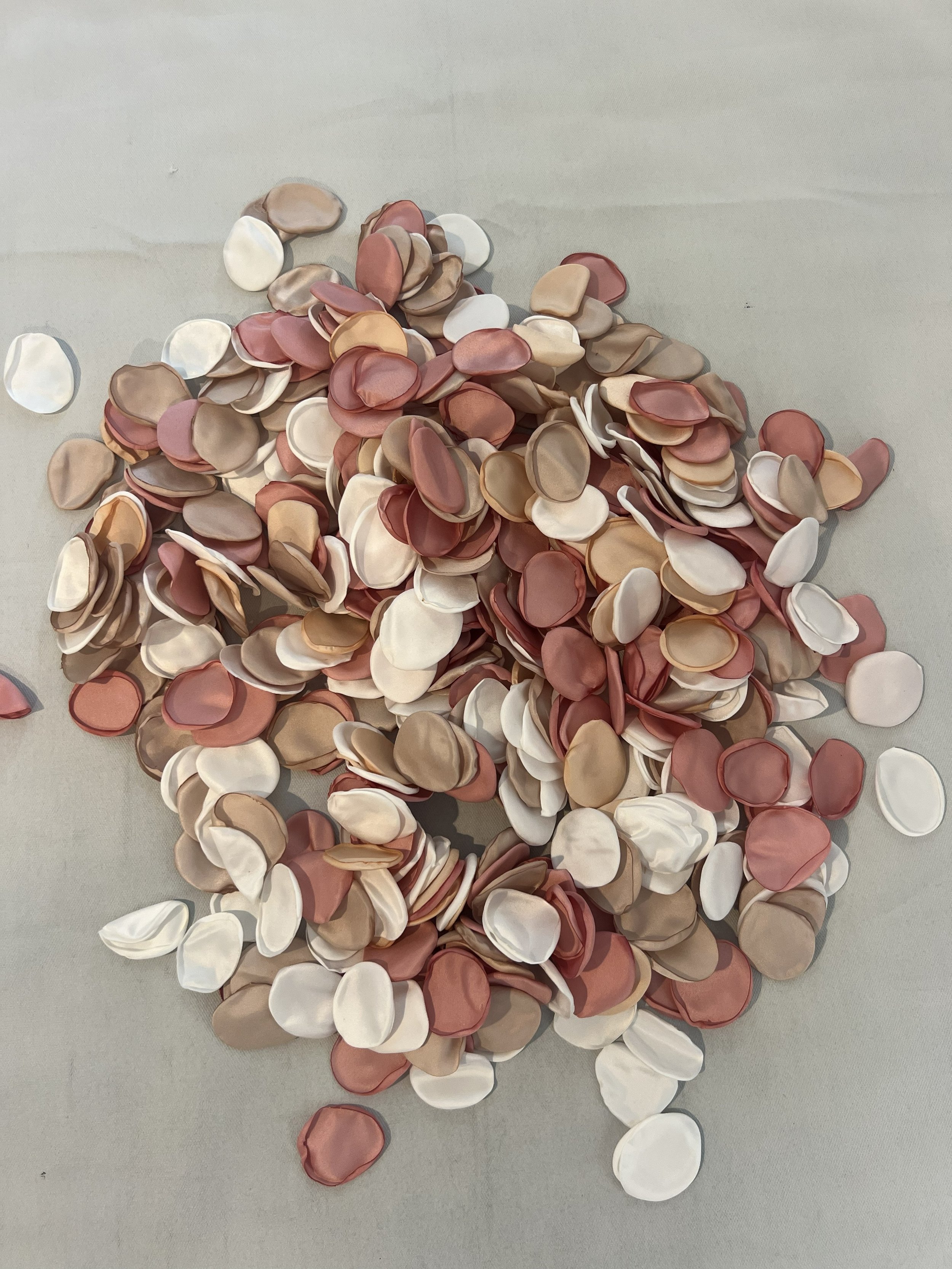 Silk Flower Petals (Pink, Brown, Tan)