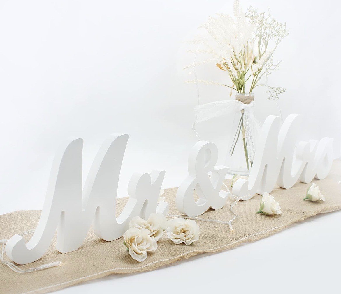 Wooden Mr. & Mrs. Sign