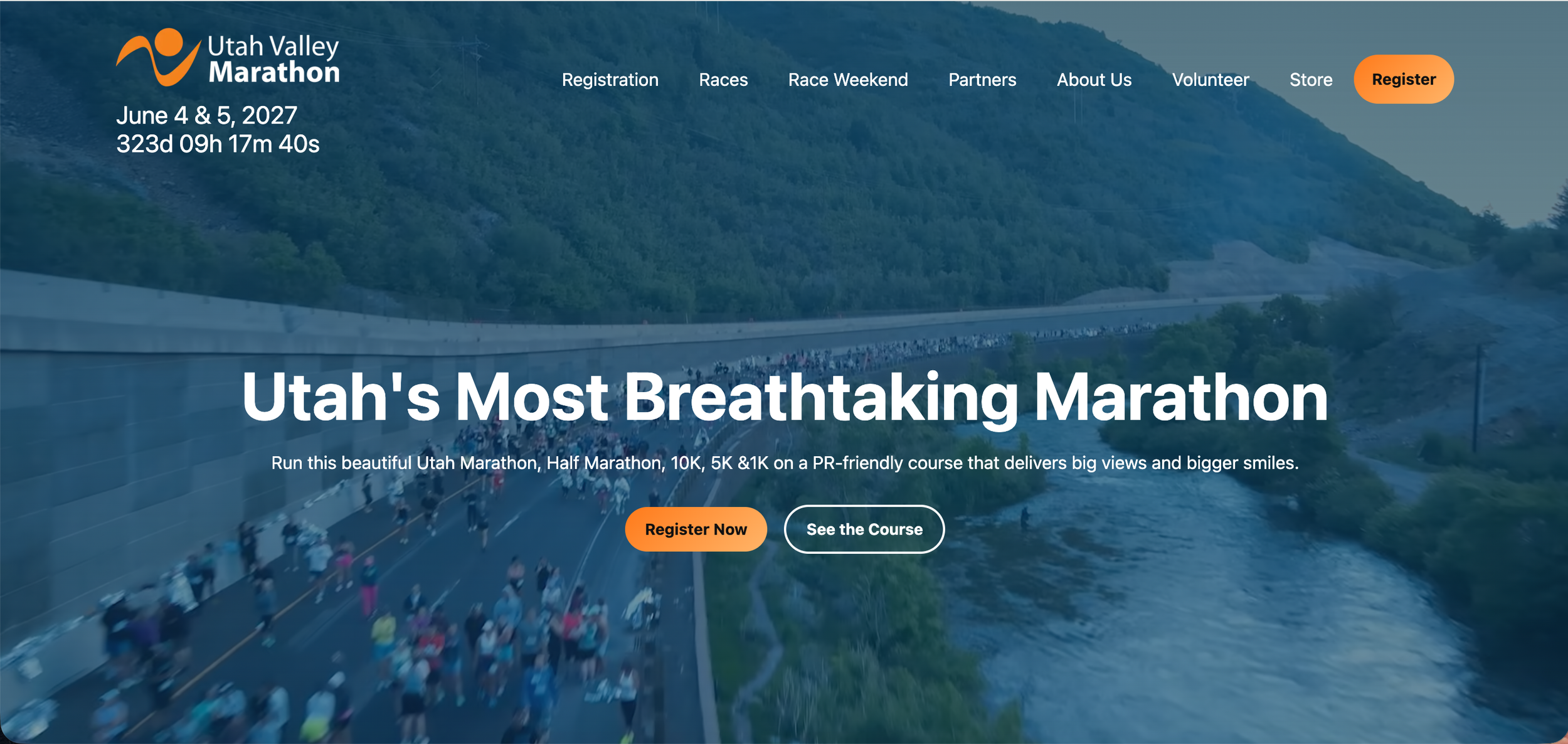 The Utah Valley Marathon website had not undergone a significant redesign in several years. I helped revamp the site's look and feel by improving its visual design, reorganizing content, and creating a more intuitive user experience. The goal was to 