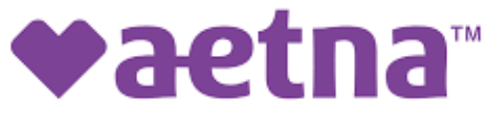 Deeply Rooted PS in Illinois Aetna logo featuring a purple heart symbol next to the word 'aetna' in lowercase purple letters.