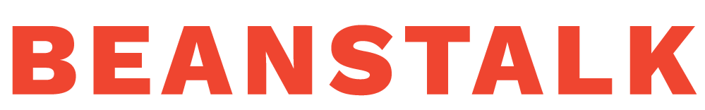 Logo of Beanstalk AgTech in red