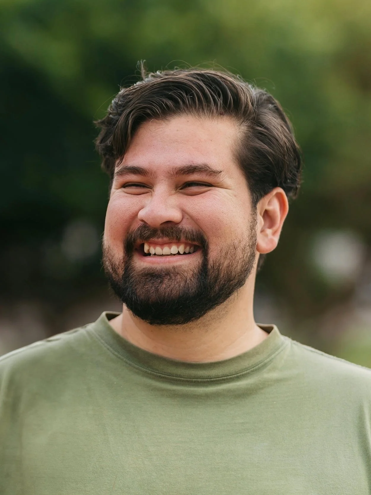 Smiling man who has recently lost weight