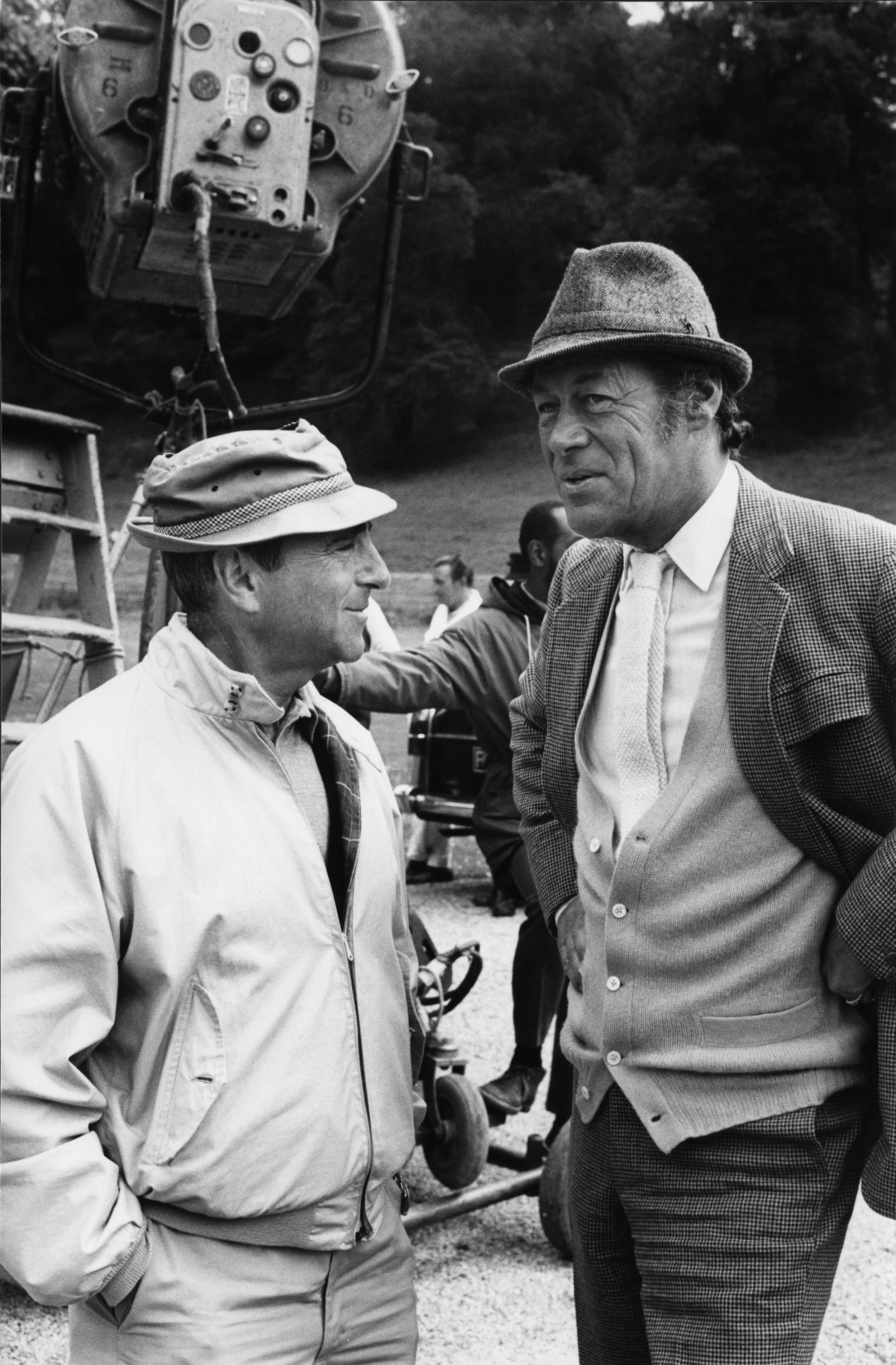 With Rex Harrison on the set of Dr. Dolittle