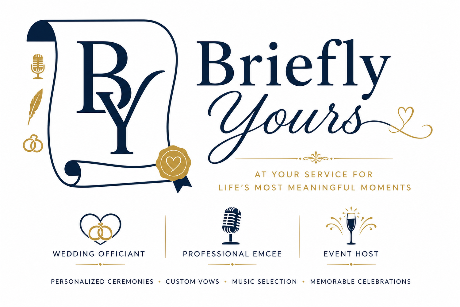 Wedding Officiant · Emcee · Celebration Host