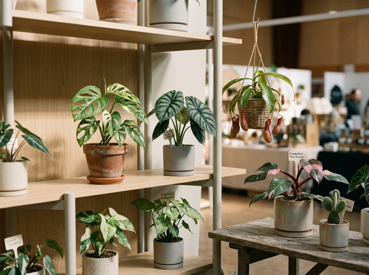Rare & Exotic plants like monstera, begonias