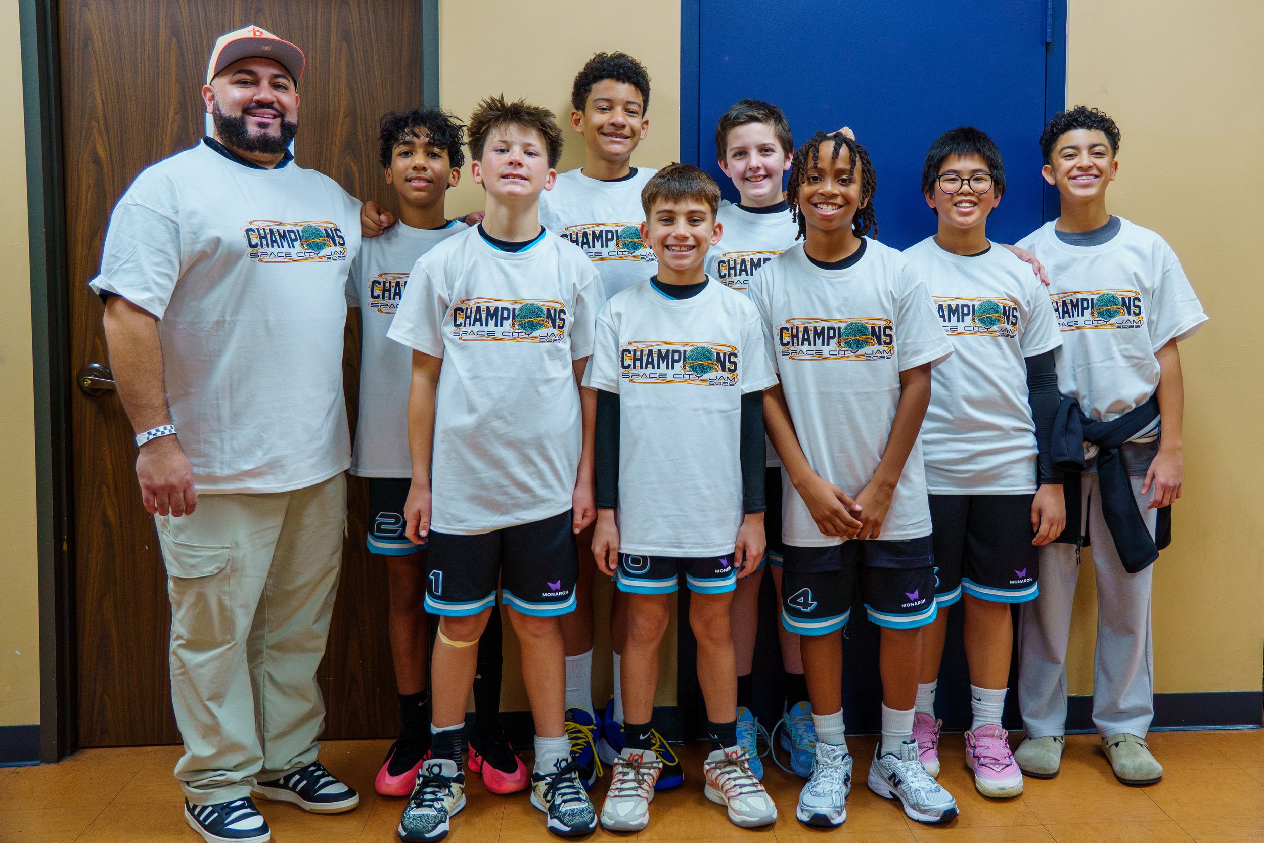 12U Texas Lions Basketball Team Space City Jam Champions.