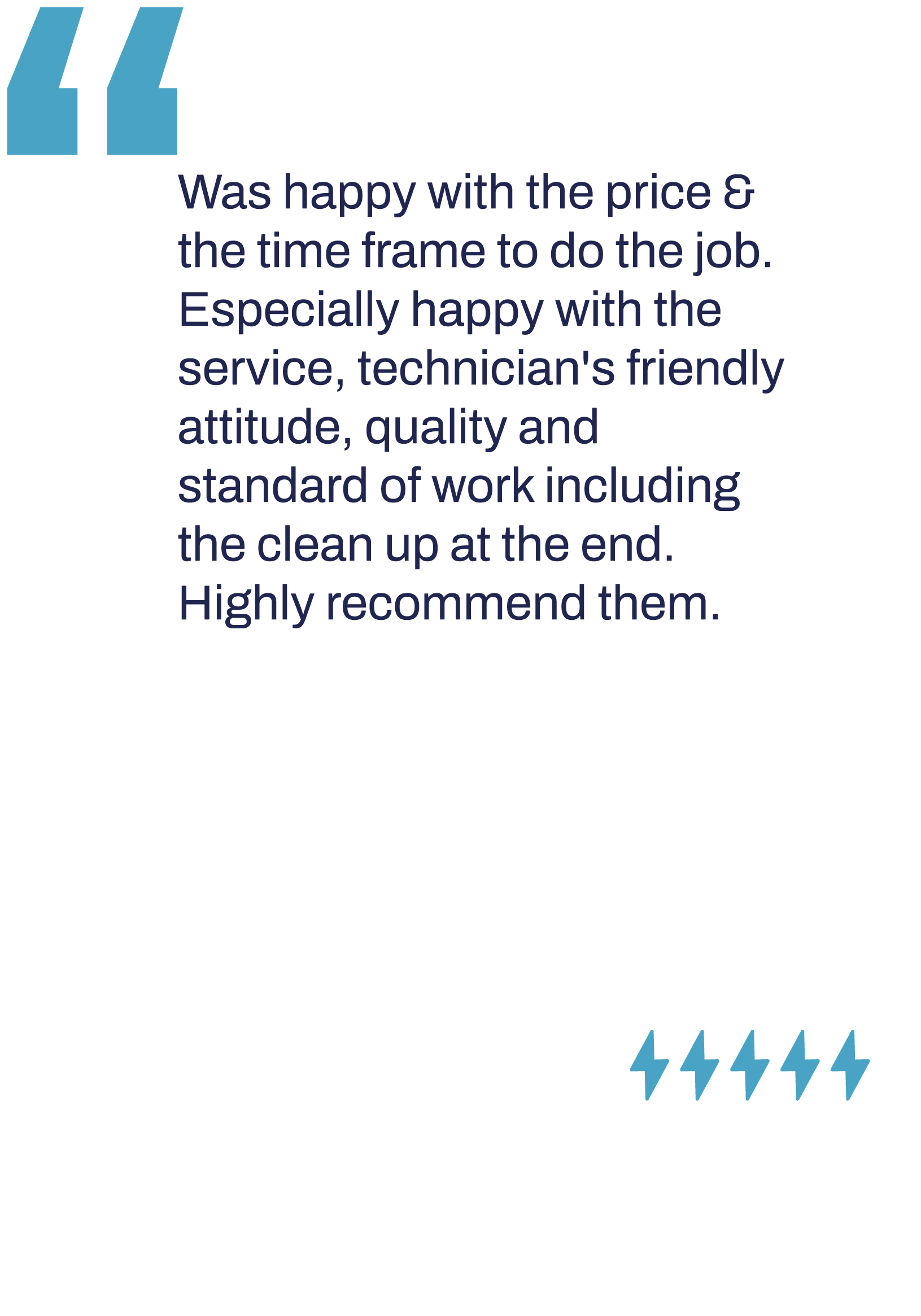 5 Star rating customer review from Murray.L about Air Conditioning Install praising about service received recommending All Stacks Electrical for all your solar and electrical needs