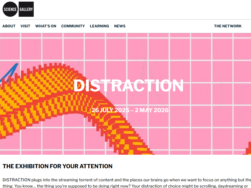 Screenshot of linked webpage