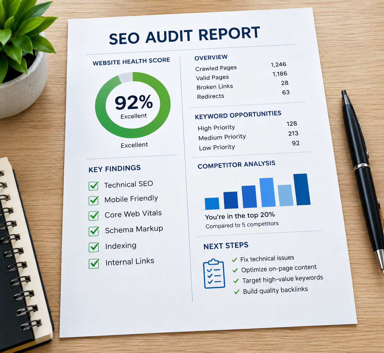 Custom SEO strategies designed to improve online visibility, strengthen local search rankings, and support long-term growth.