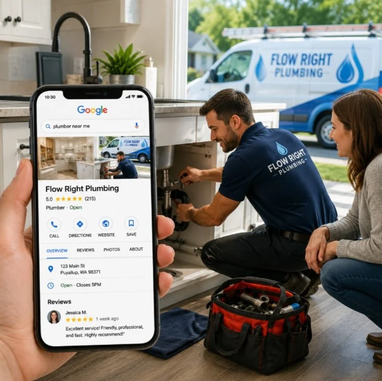 Google Business Profile optimization in Spanaway and Pierce County by Web Trending Solutions helping home service businesses gain local visibility, reviews, and calls.