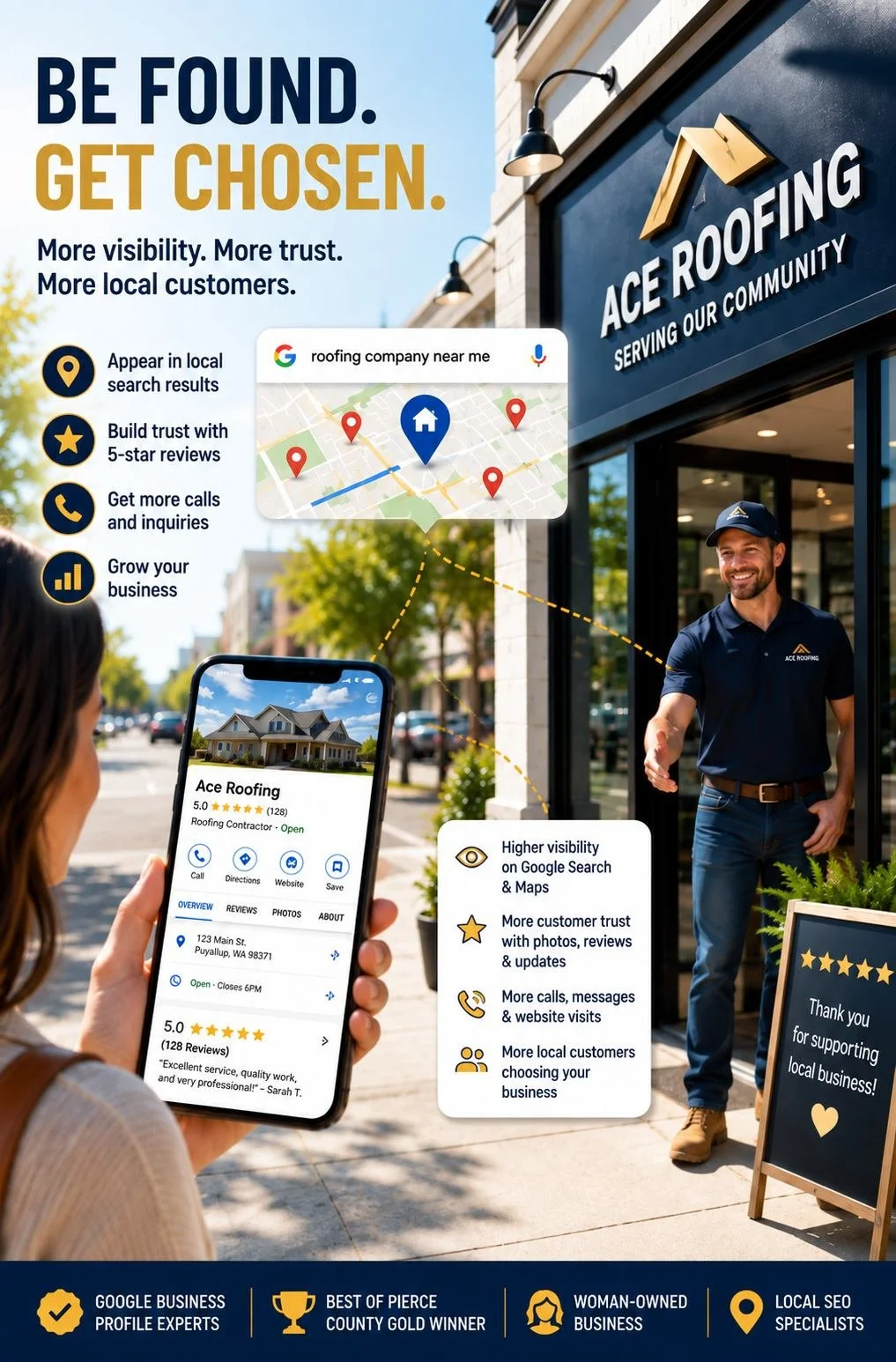 Google Business Profile optimization in Lakewood WA by Web Trending Solutions helping local businesses improve Google Maps visibility, reviews, calls, and customers.