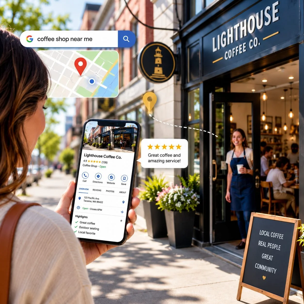 Google Business Profile optimization in Puyallup WA by Web Trending Solutions helping local businesses improve Maps visibility, reviews, and near me searches.