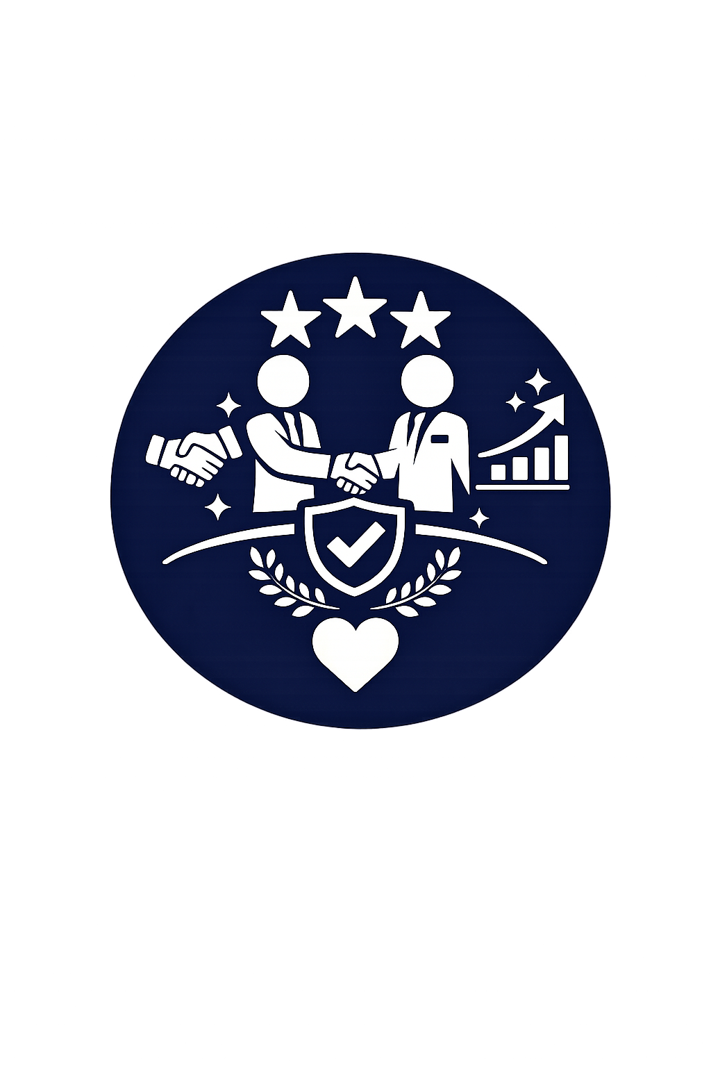 Growth strategy icon representing long-term property success, increased occupancy, higher revenue, and sustainable business growth.