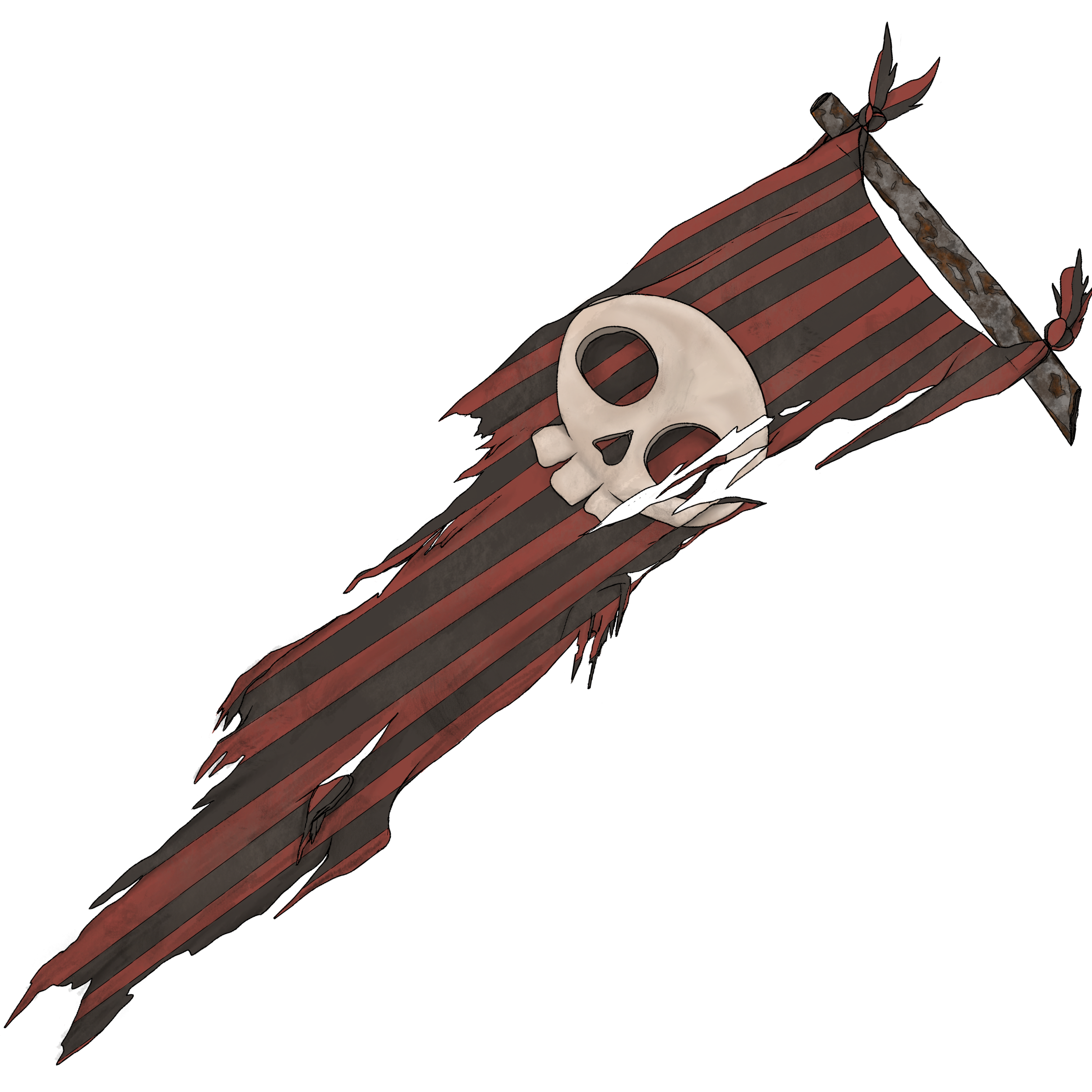 RacerX pirate logo x-slash