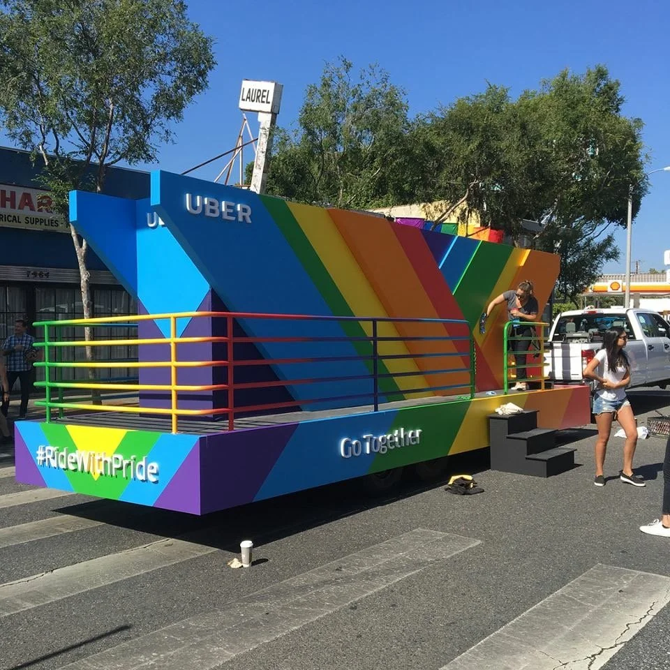 Uber Pride float