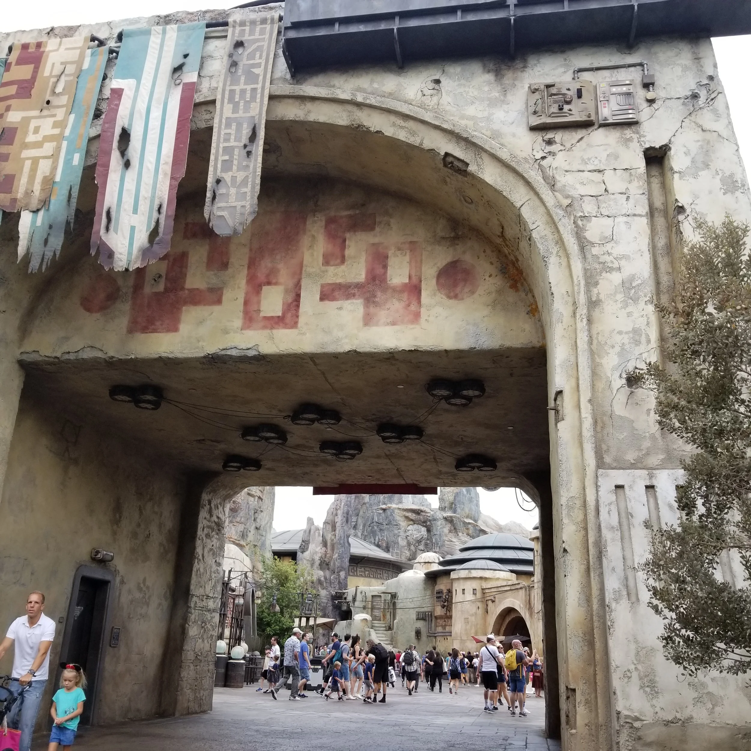 Star Wars Galaxy's Edge Entry arch mural