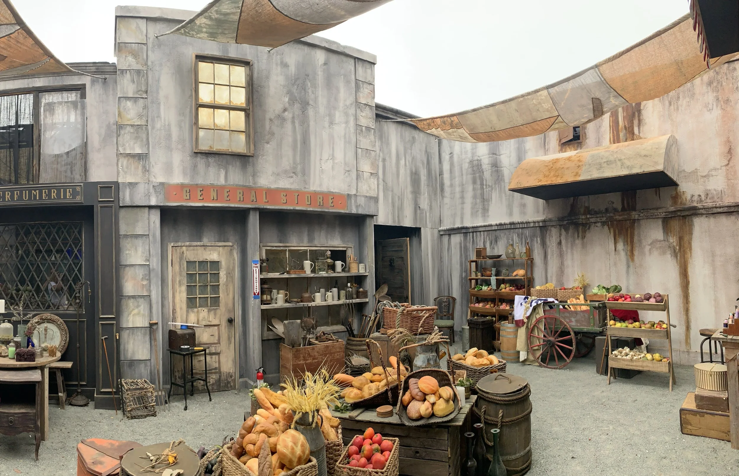 Amazon Prime Experience SDCC 2019 Carnival Row left and general store facade