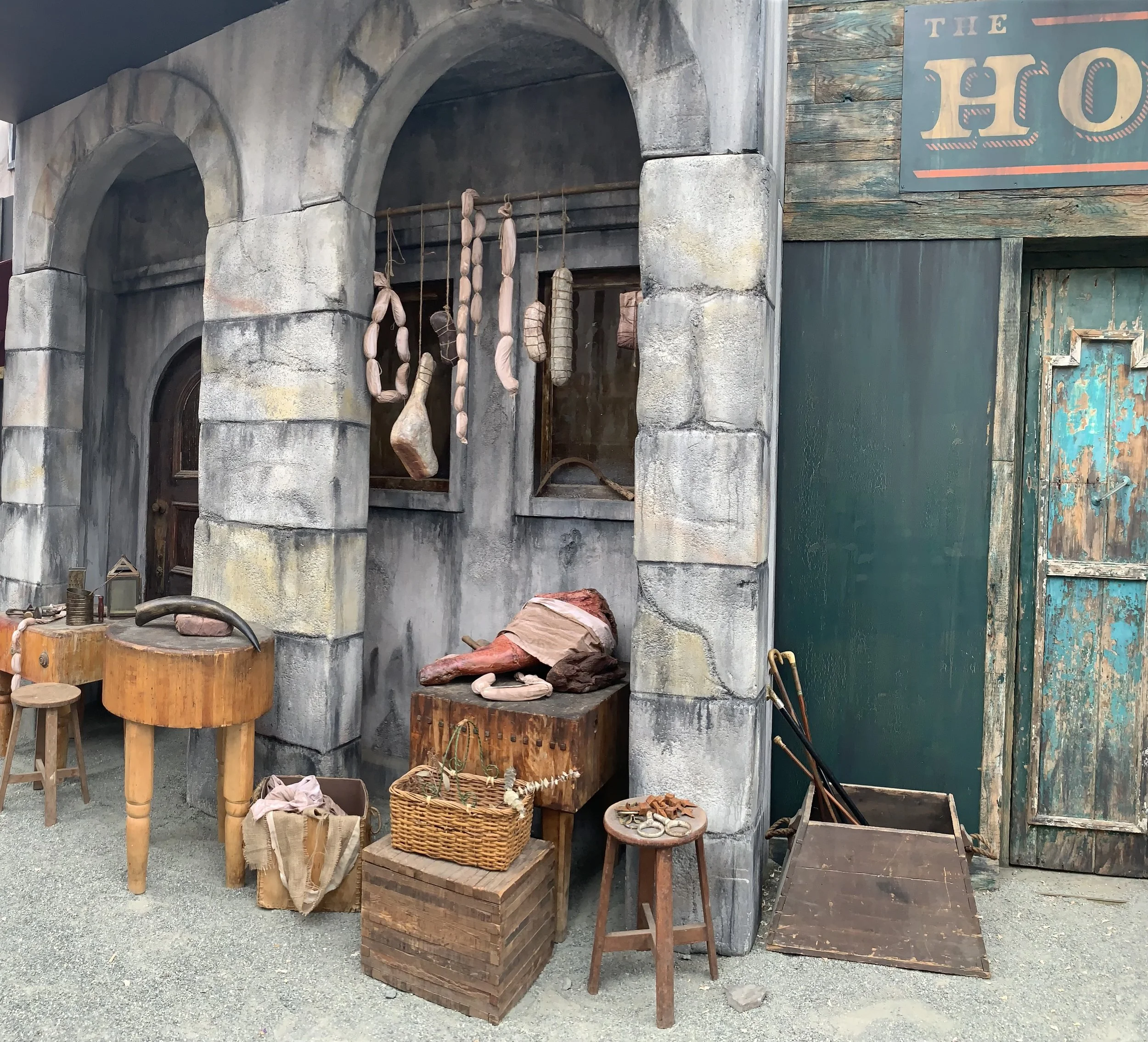 Amazon Prime Experience SDCC 2019 Carnival Row butcher facade
