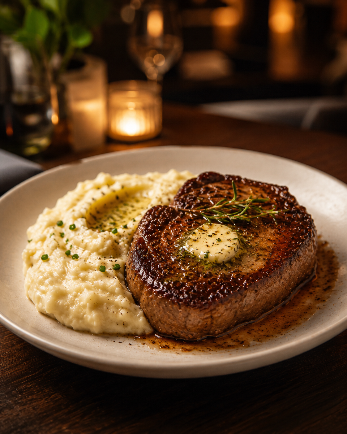 Butter Steak & Mash