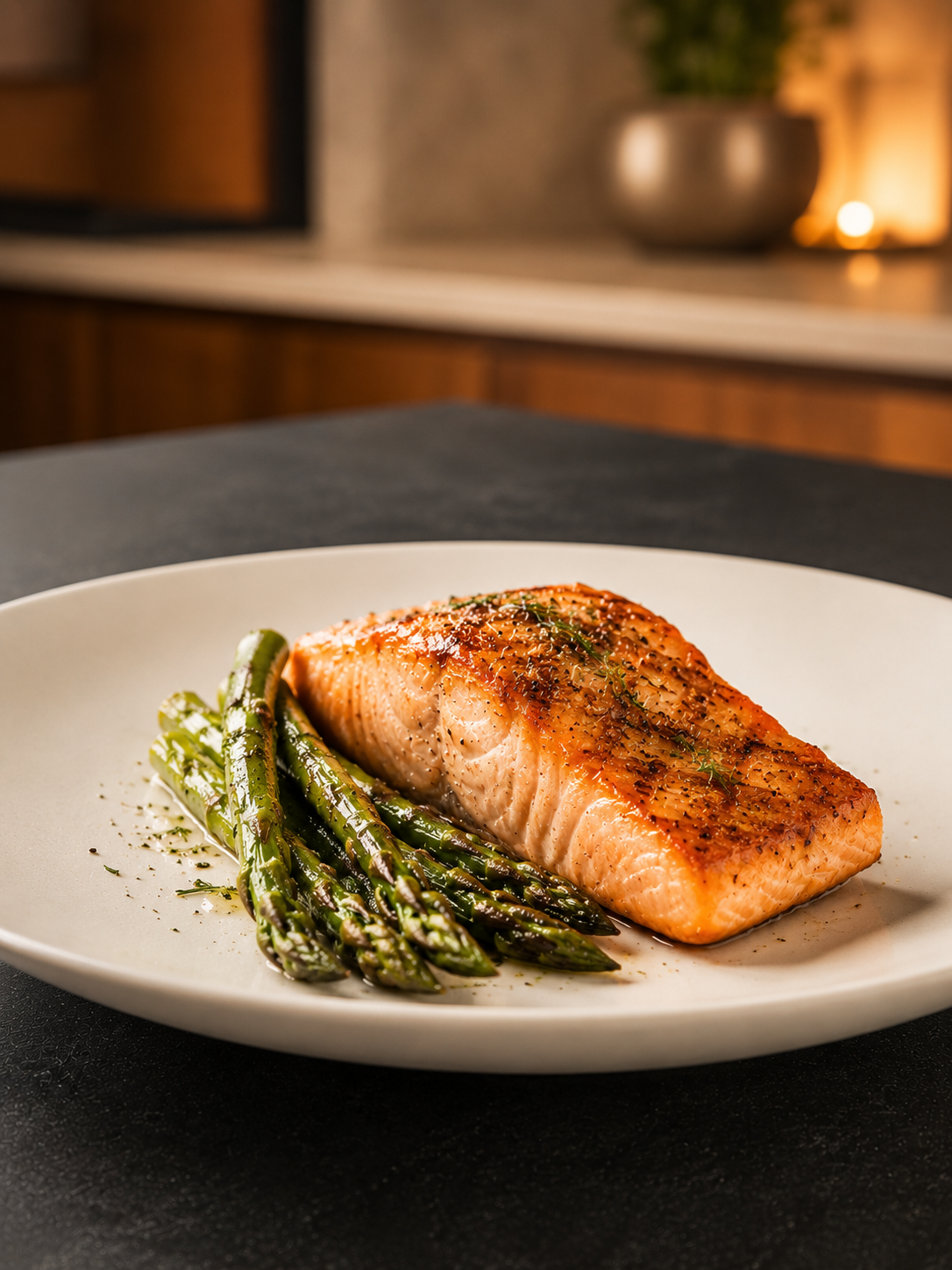 Herb-Roasted Salmon & Asparagus