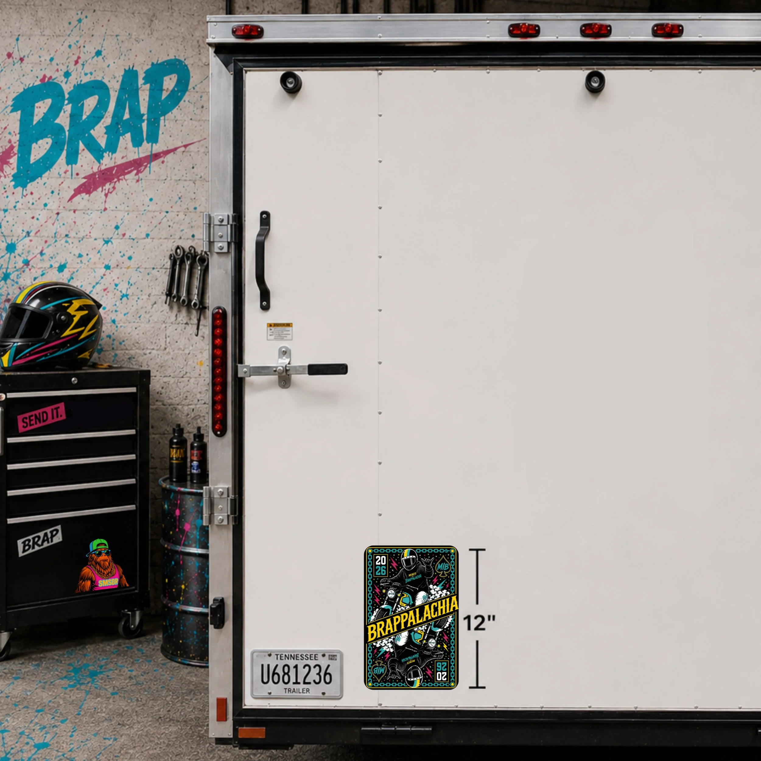 TRAILER STICKER 12"