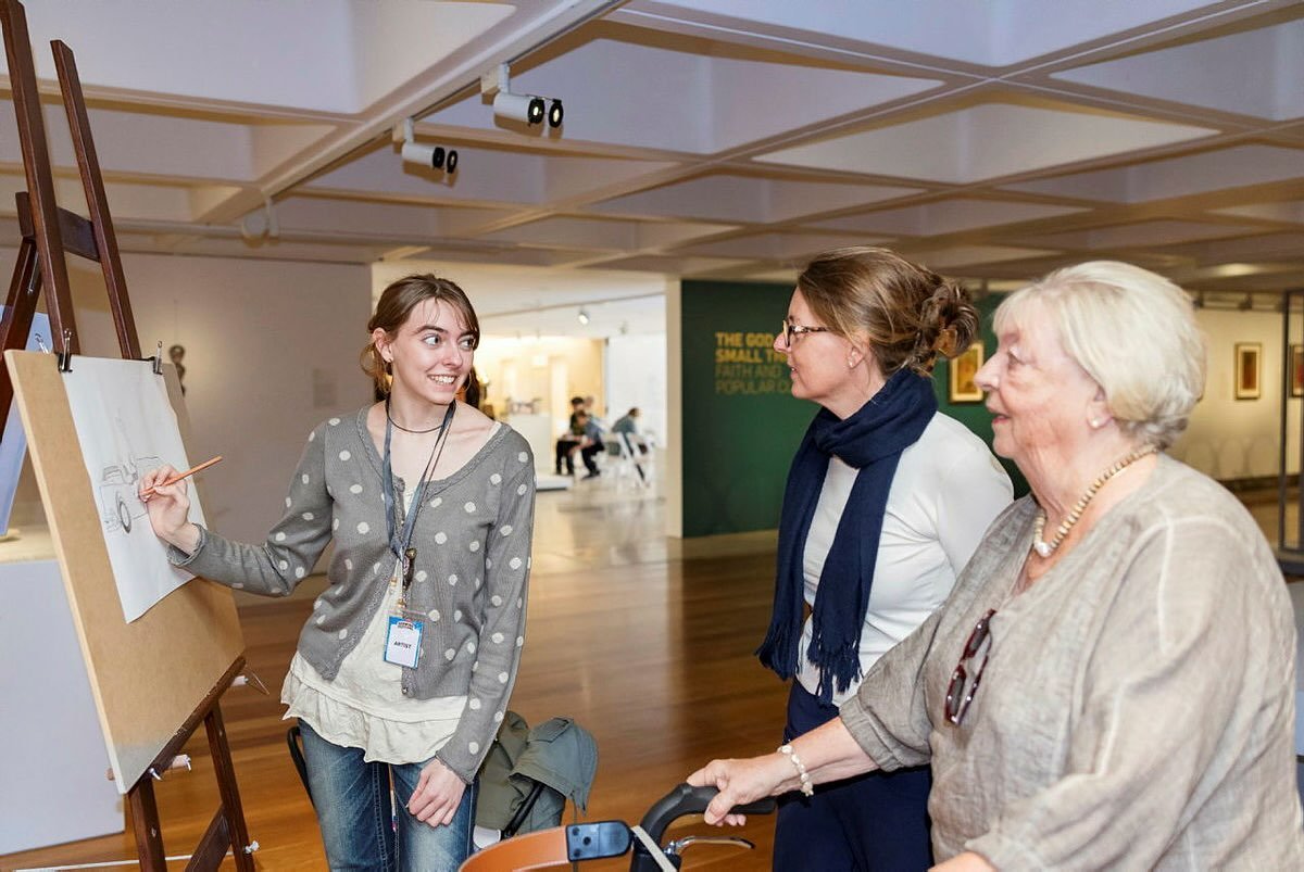Another photo from the Drawing Festival!
Photograph by Katie Bennett

Artist Sara Jamieson at the Drawing Festival, QAG, July 2026 / Photograph: K Bennett

#qagomadrawingfestival #qagoma #qag