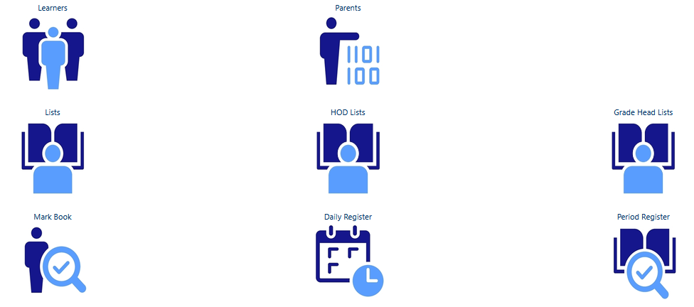 The Favourites menu in Saspac.net. Designed for teachers to access all they need in one place
